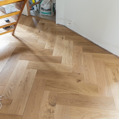 Riviera Click 14/3 x 150mm Natural Rustic Oak Herringbone Engineered Wood Flooring