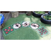 Woodland Counting Indoor and Outdoor Mini Placement Carpets with FREE Holdall