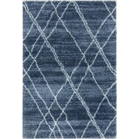 Asiatic Alto Moroccan Shaggy Rug Blue