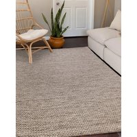 Asiatic Wool Rich Braided Rug Natural