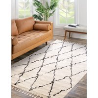 Asiatic Agadir Diamond Rug Ivory