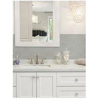 Inhome Hexagon Grey Peel & Stick Luxury Wall Tiles