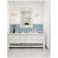 Inhome Subway Blue Peel & Stick Luxury Wall Tiles