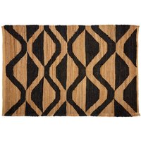Botin Large Fabric Upholstred Hemp Rug In Multi-Colour