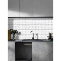 Living And Home 10Pcs Peel And Stick Waterproof Decorative Backsplash Self-Adhesive Wall Tiles For Kitchen And Bathroom (1.2Mm T)