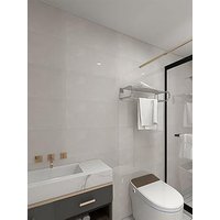 Living And Home Off-White Pvc 10 Pack Self-Adhesive Waterproof Easy Peel-And-Stick Installation Marble Tile Stickers 60X30Cm